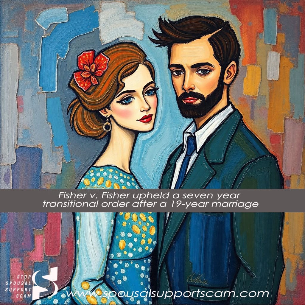 Fisher v. Fisher upheld a seven-year transitional order after a 19-year marriage