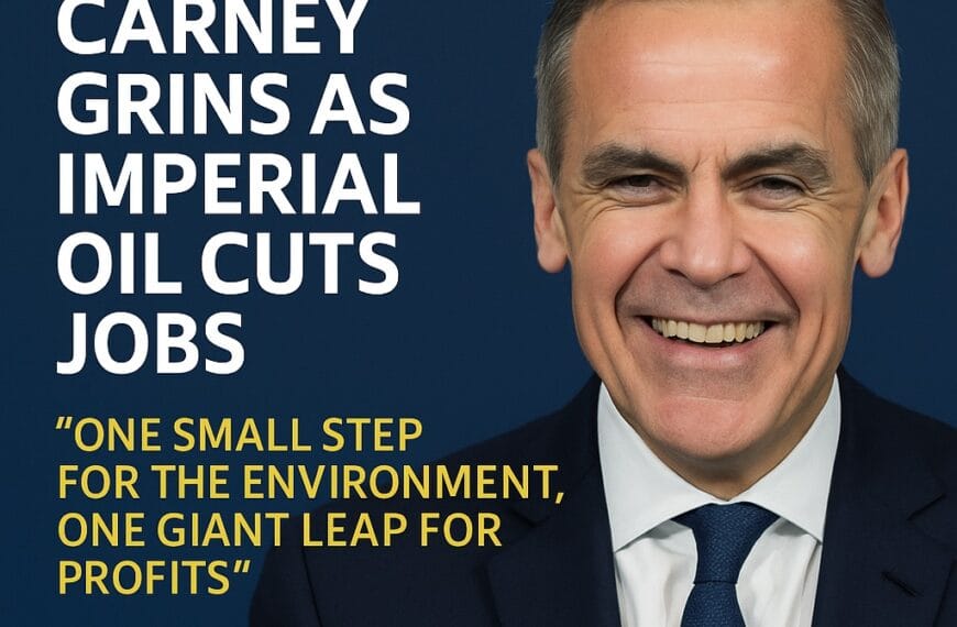 Mark Carney Grins as Imperial Oil Cuts Jobs — Calls It&hellip;